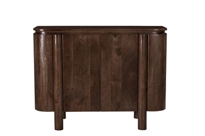 Dressoir Salano | Bruin Mangohout — Vooraanzicht - witfoto