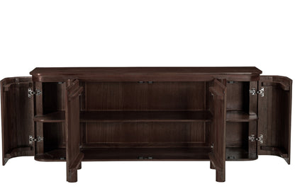 Dressoir Salano | Bruin Mangohout — Vooraanzicht - witfoto