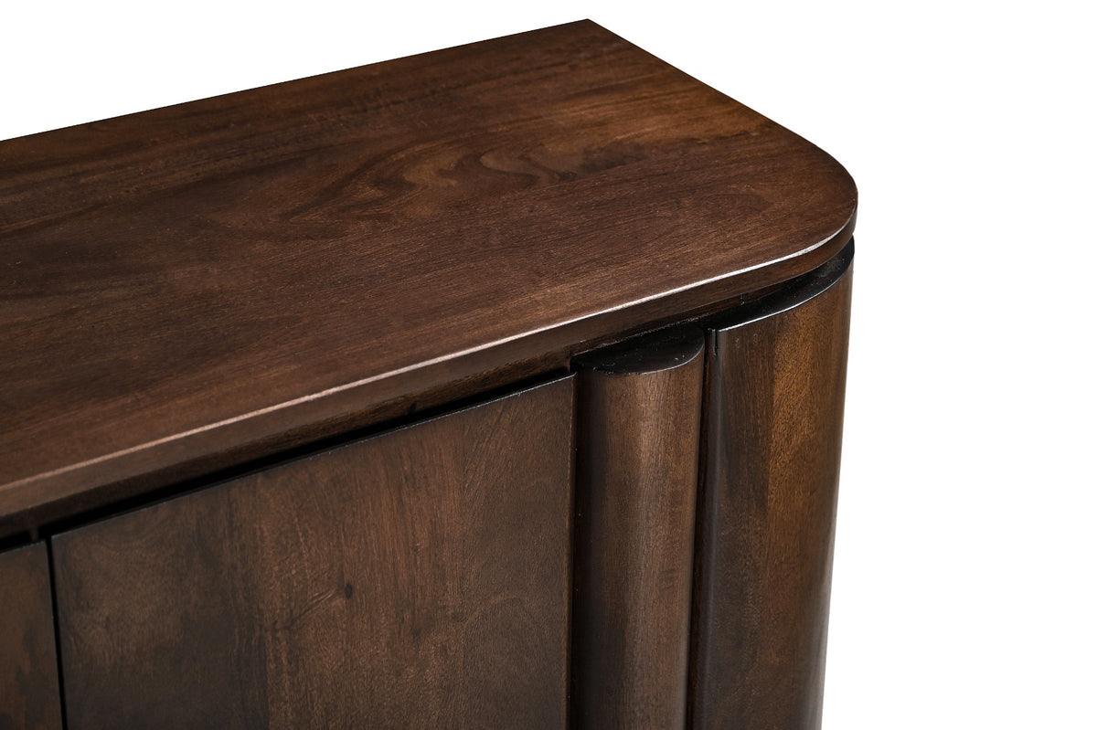 Dressoir Salano | Bruin Mangohout — Detail