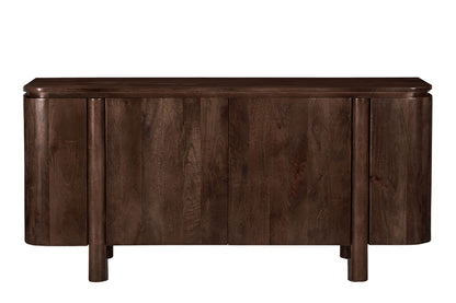 Dressoir Salano | Bruin Mangohout — Vooraanzicht - witfoto
