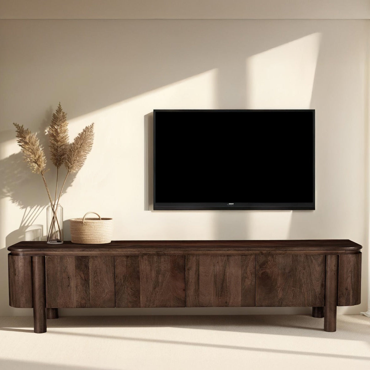 Tv-meubel Salano | Bruin Mangohout