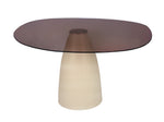 Eetkamertafel Mylon | Glas | Organische