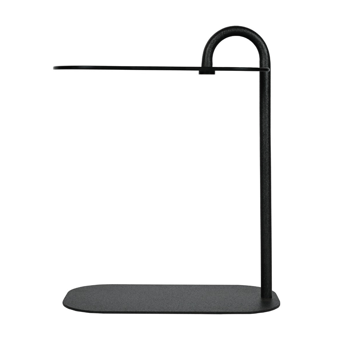 Bijzettafel Brix | Zwart Glas