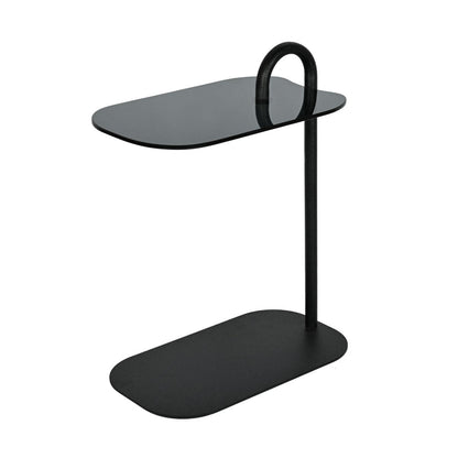 Bijzettafel Brix | Zwart Glas