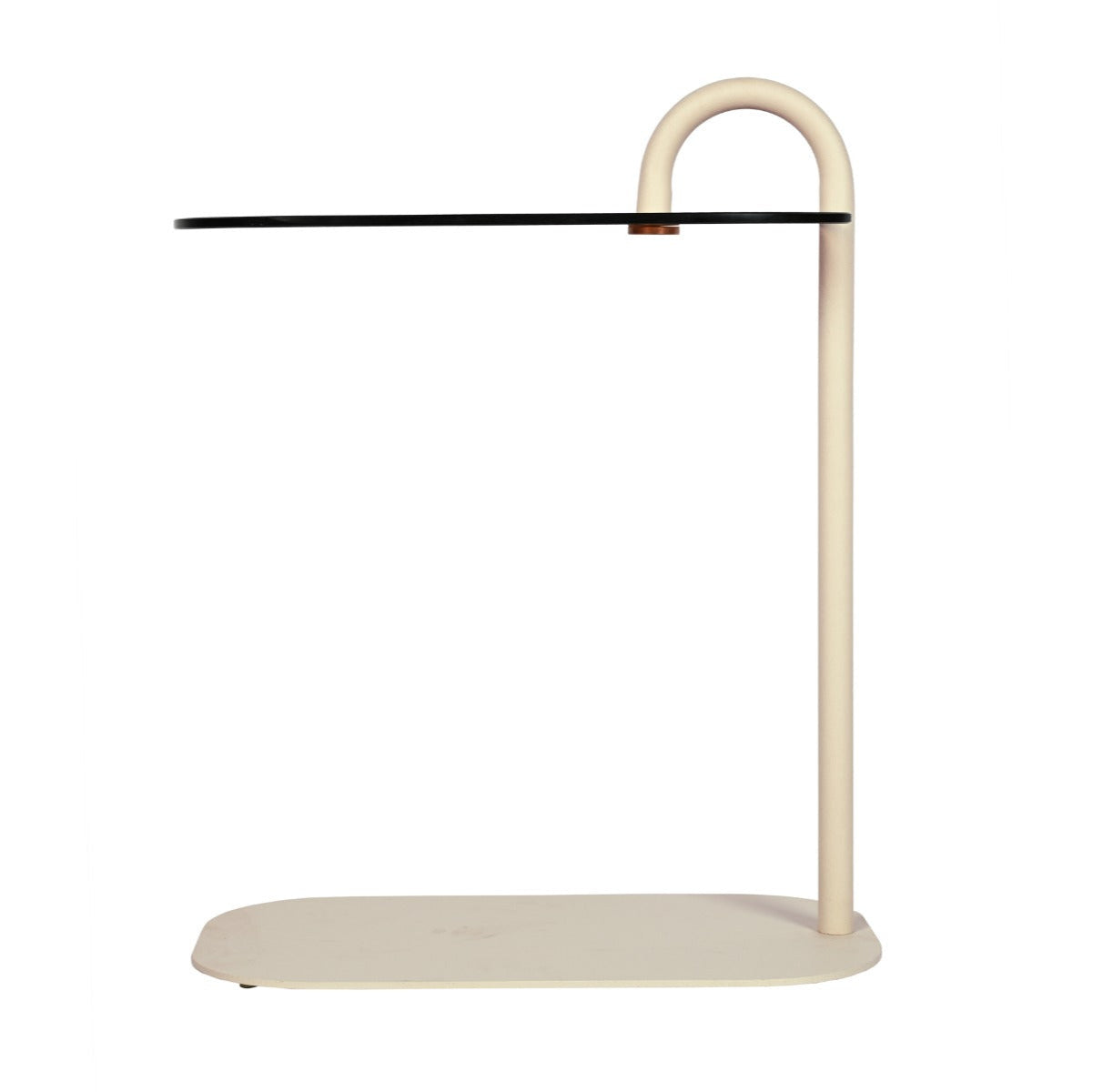 Bijzettafel Brix | Beige Glas