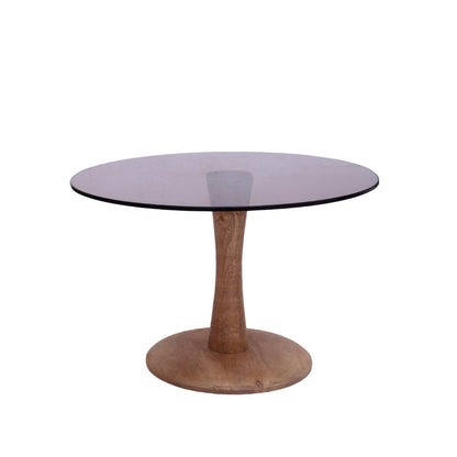 Bijzettafel Brix | Bruin Glas