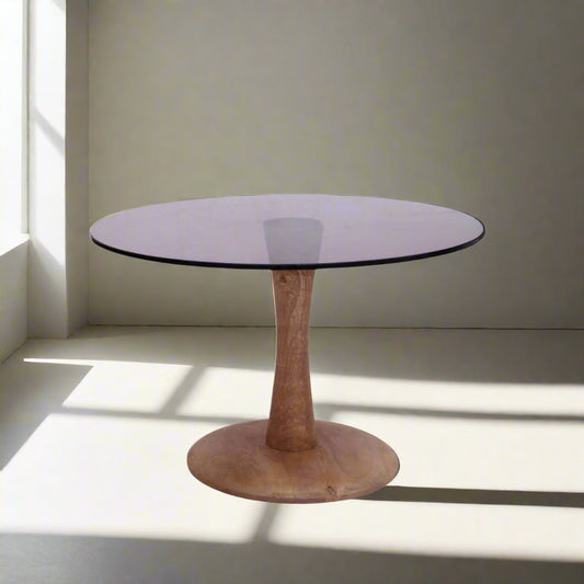 Bijzettafel Brix | Bruin Glas