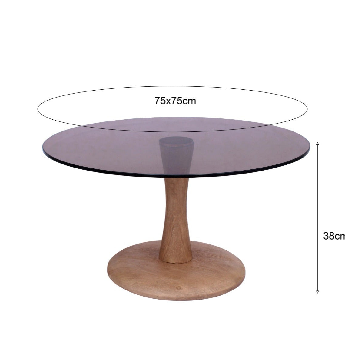 Bijzettafel Brix | Bruin