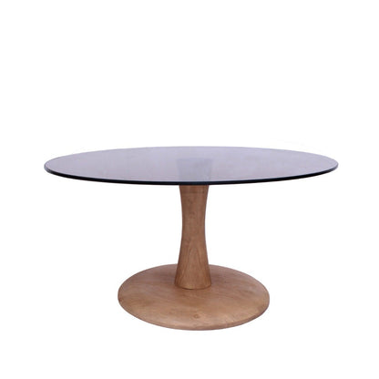 Bijzettafel Brix | Bruin Glas