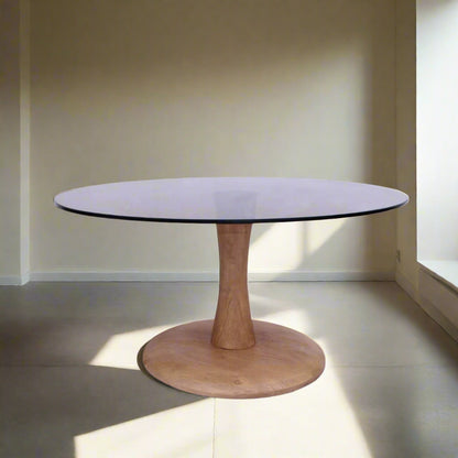 Bijzettafel Brix | Bruin Glas
