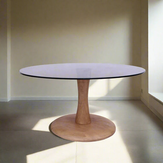 Bijzettafel Brix | Bruin Glas