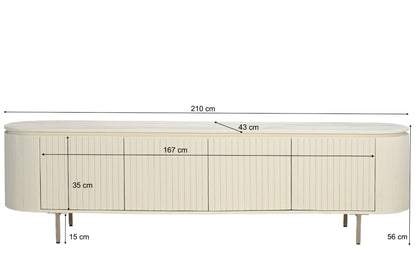 Tv-meubel Patou | Beige Mangohout