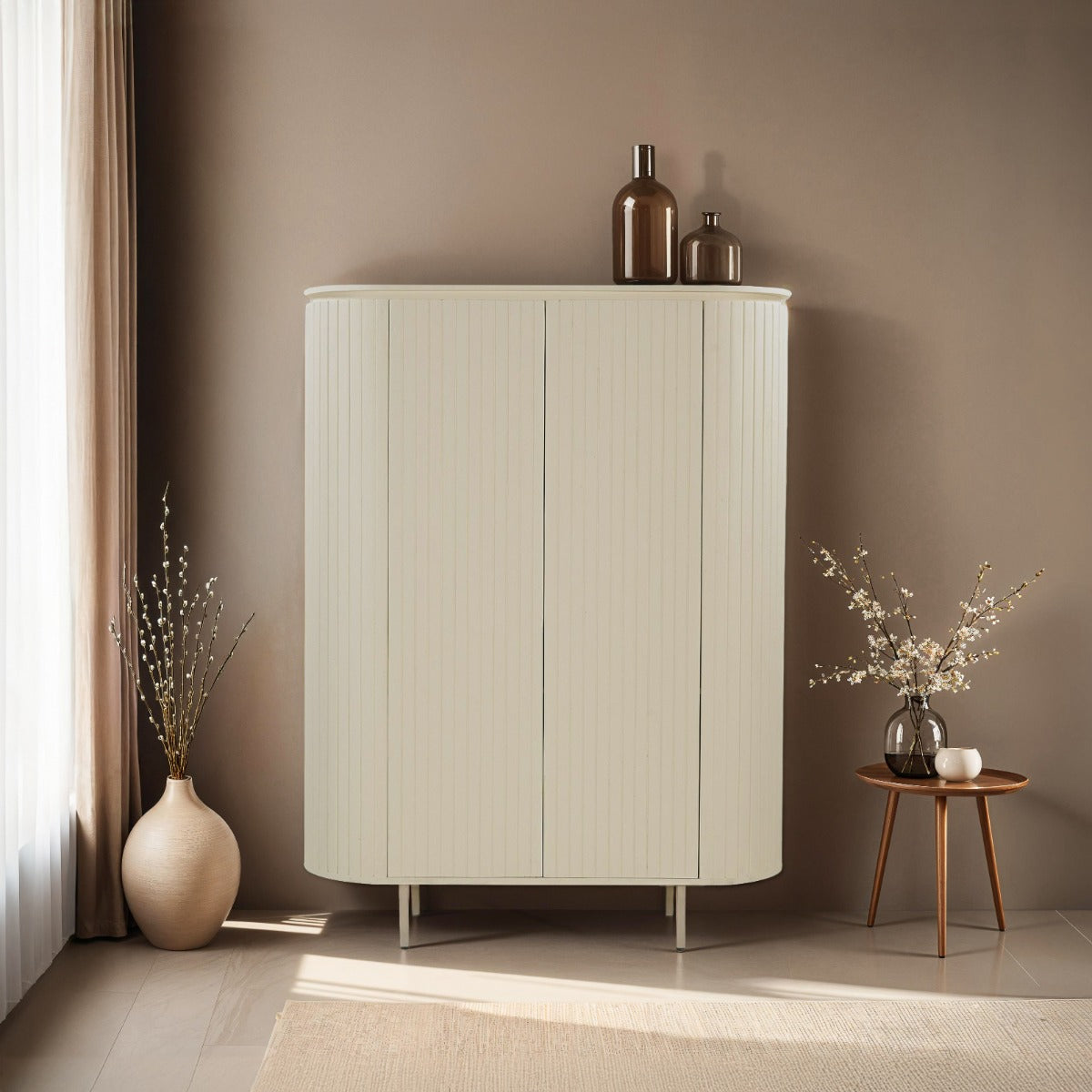 Opbergkast Patou | Beige Mangohout