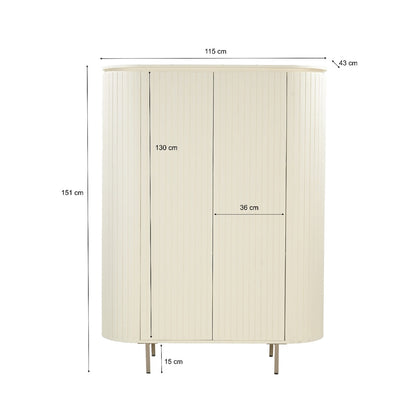 Opbergkast Patou | Beige Mangohout