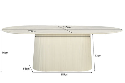 Eettafel Patrice | Wit Mangohout