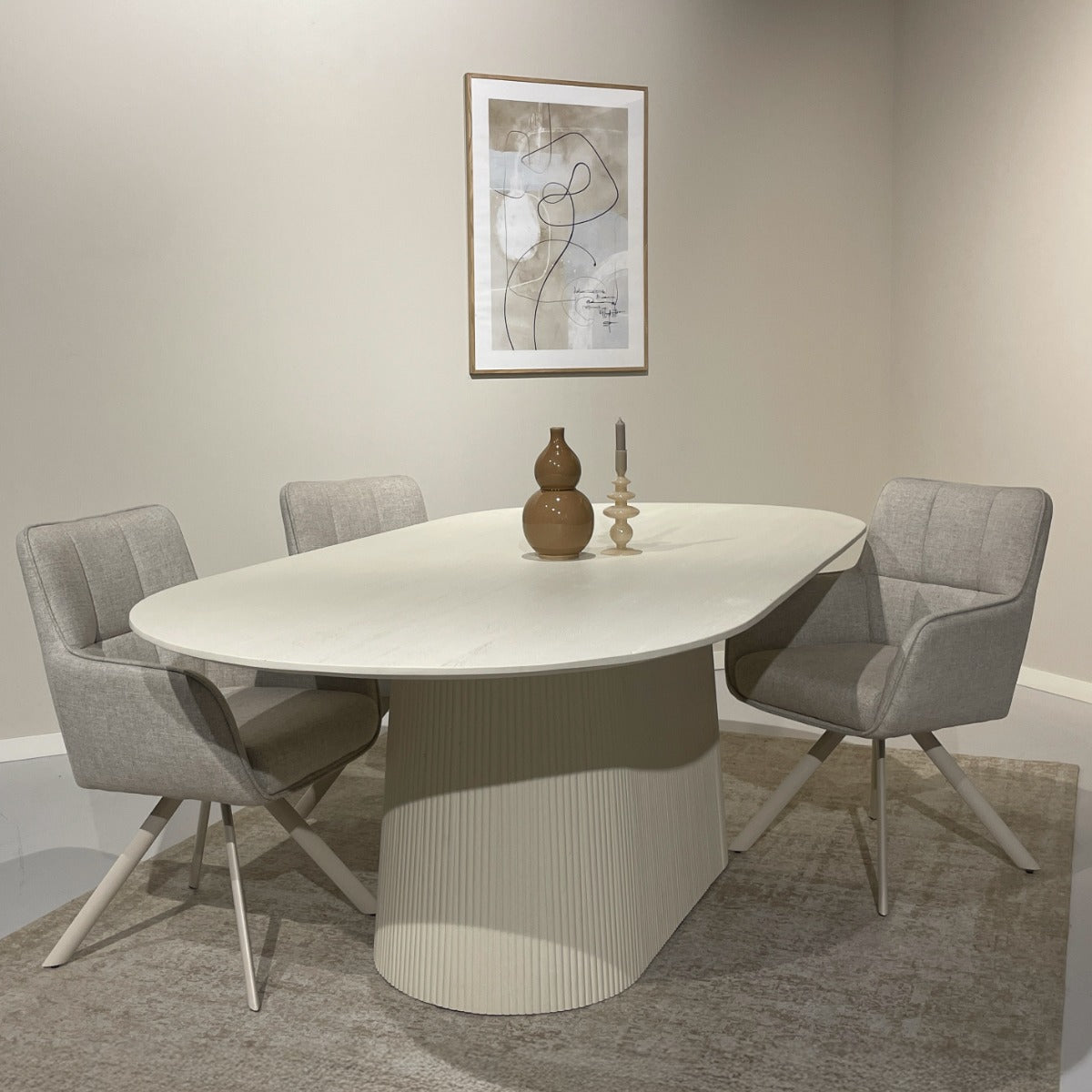 Eettafel Patrice | Wit Mangohout