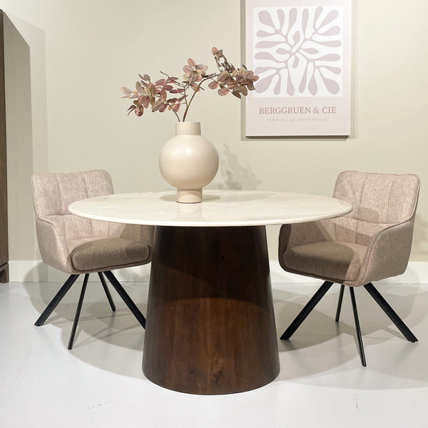 Eettafel Bottecino | Wit Mangohout