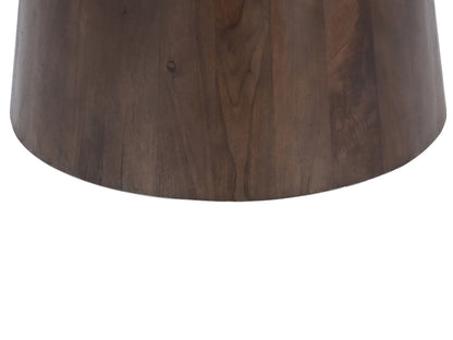 Eettafel Bottecino wit mangohout, detail van het materiaal