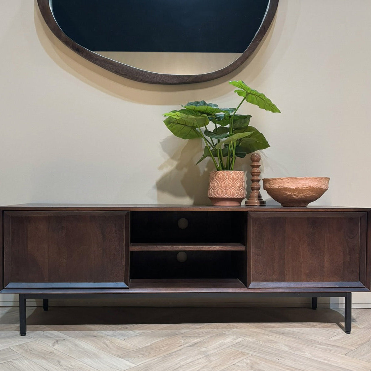 Tv-meubel Ravenstein | Bruin Mangohout