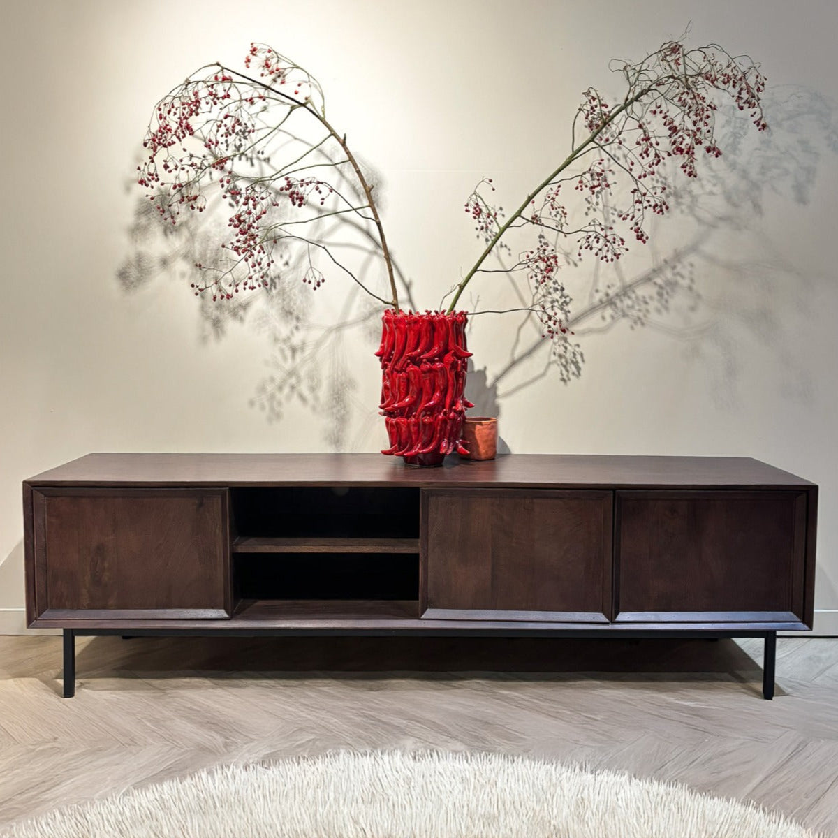 Tv-meubel Ravenstein | Bruin Mangohout