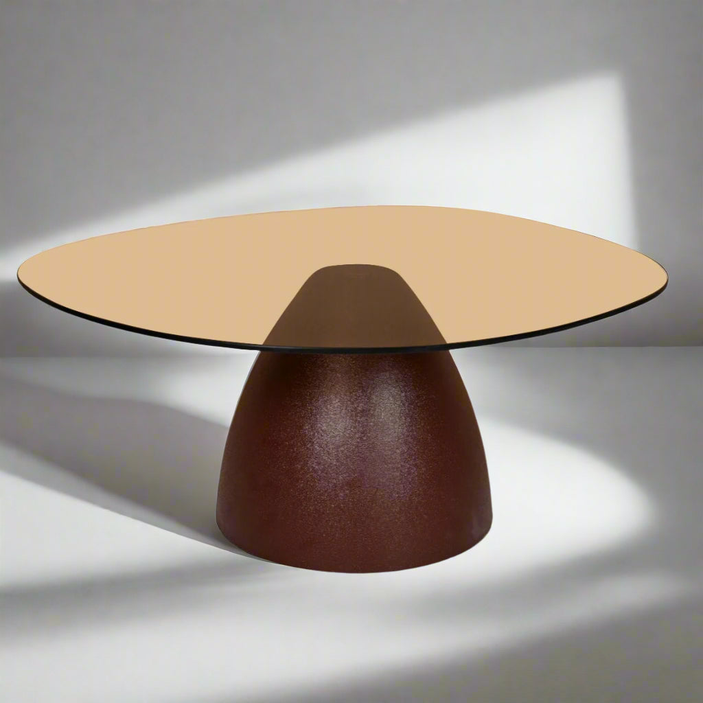 Salontafel Mylon | Bruin Glas