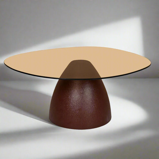 Salontafel Mylon | Bruin Glas