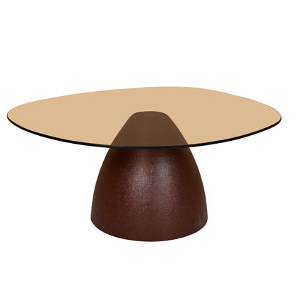 Mylon | Bruin Glas | Burgundy onderstel