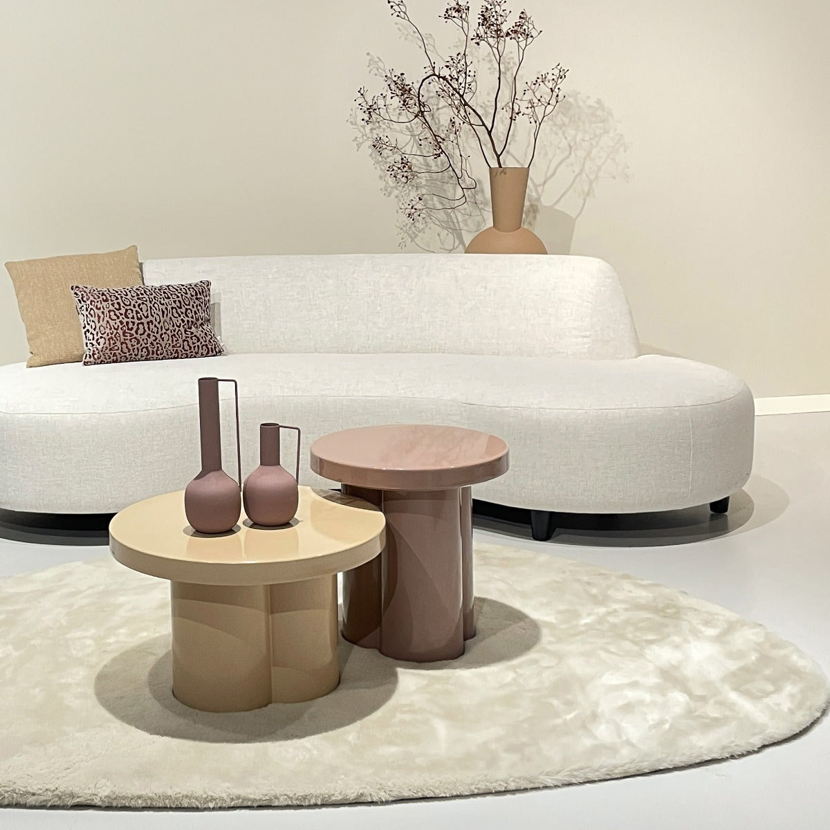 Salontafel Noa | Beige Metaal