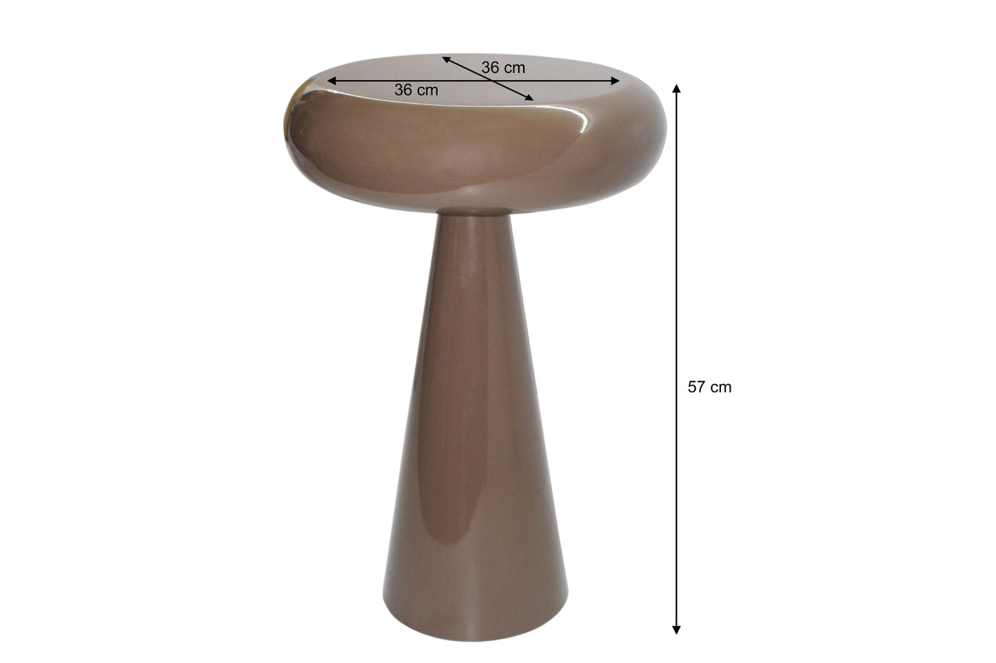 Bijzettafel Sam | Bruin Metaal