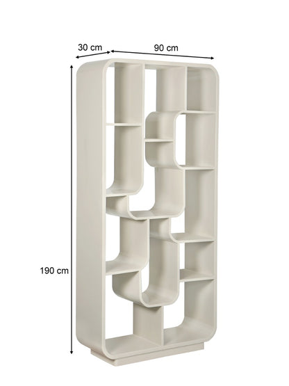 Boekenkast Logan | Beige Mangohout