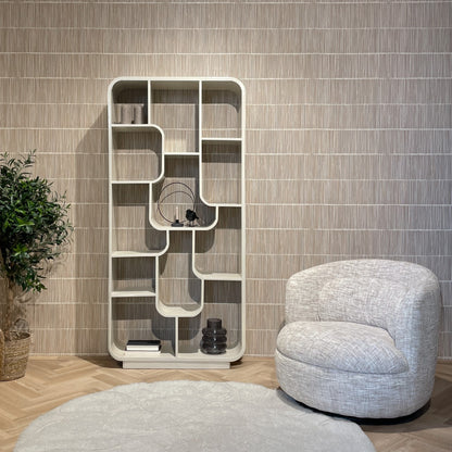 Boekenkast Logan | Beige Mangohout