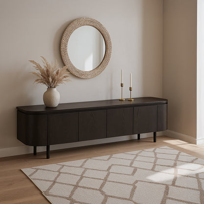 Tv-meubel Tobago | Bruin Eiken fineer