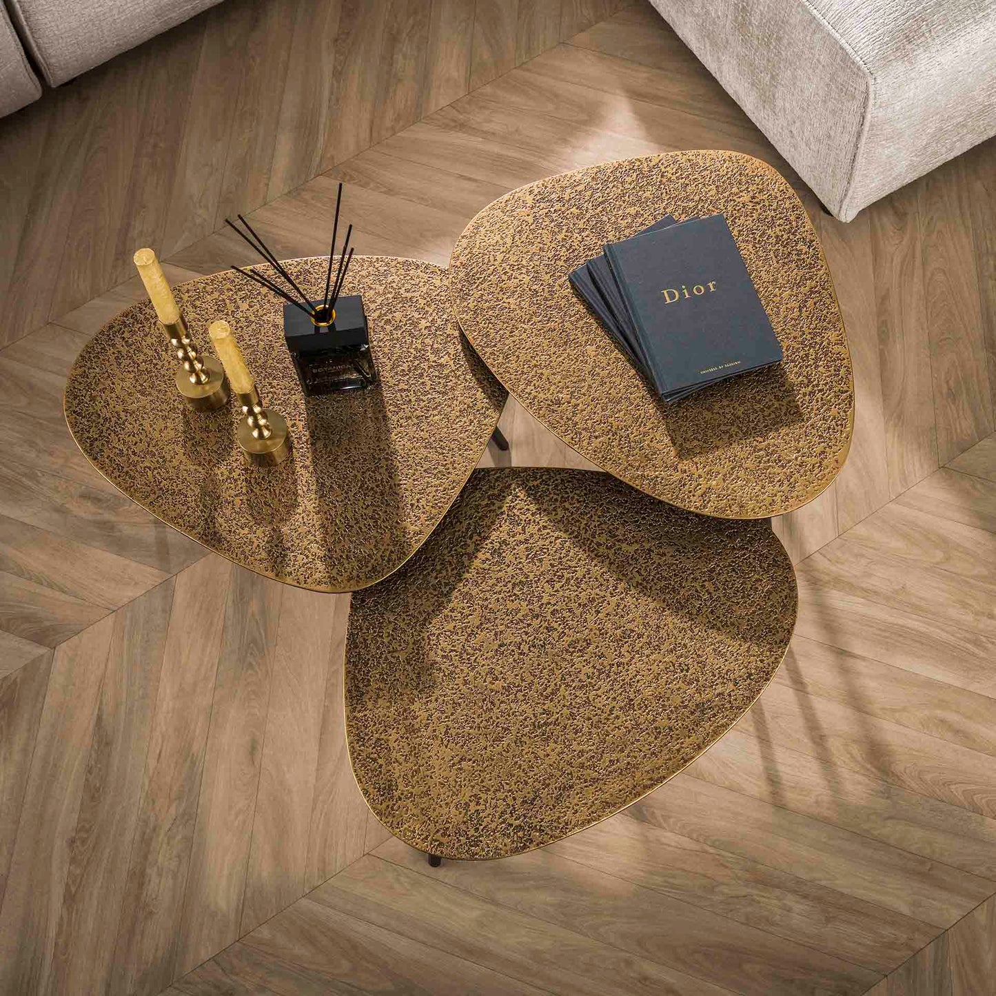 Salontafel Derby | Goud Metallic