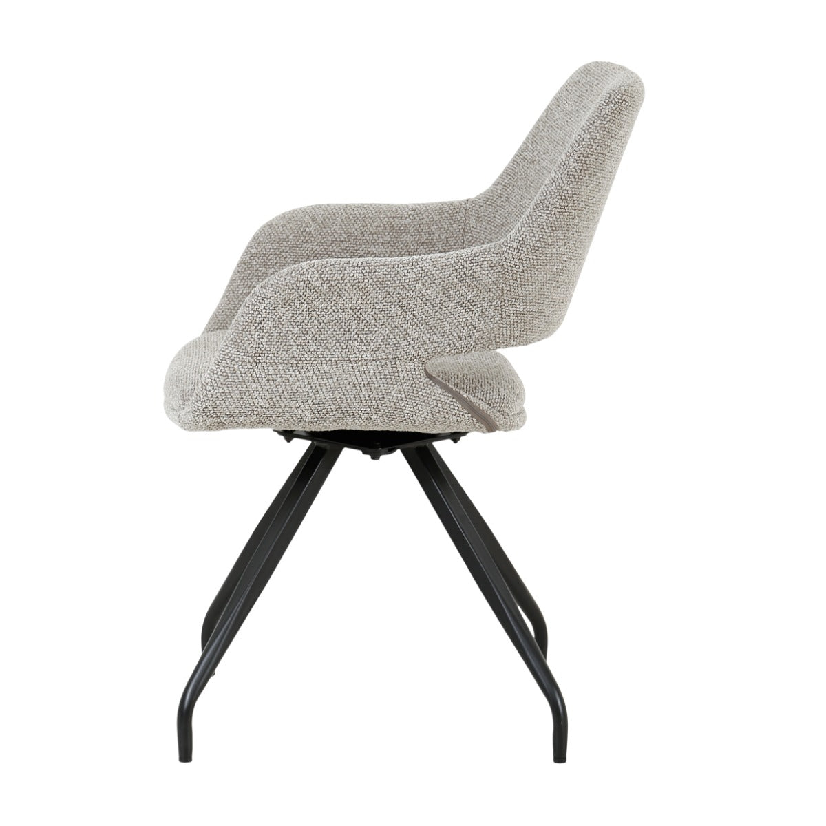 Eetkamerstoel Capp | Taupe Stof