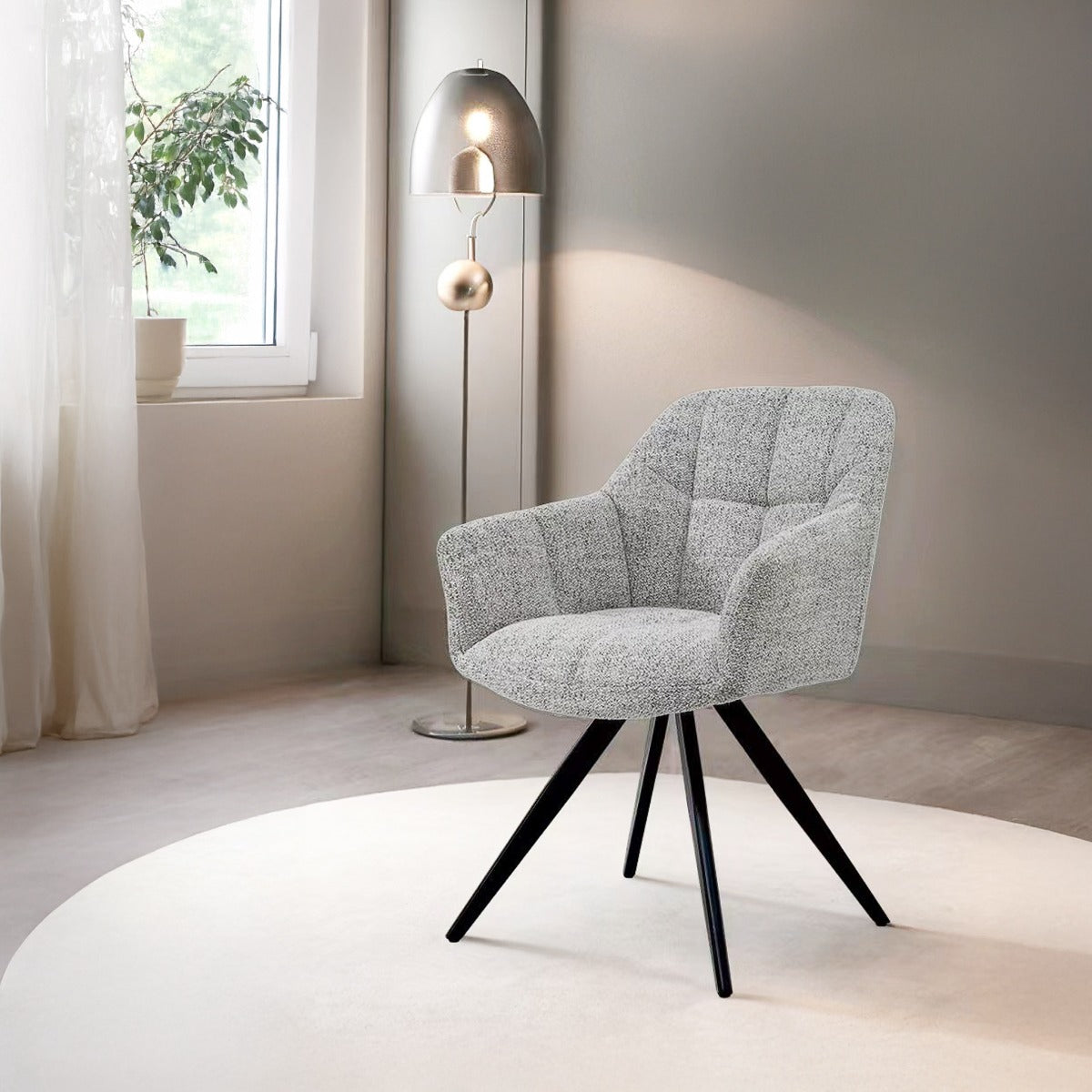 Eetkamerstoel Tommy | Beige Stof