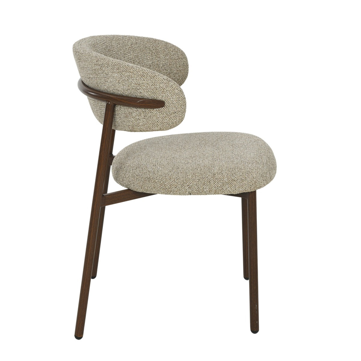 Eetkamerstoel Micah | Stof | Walnoot Poot