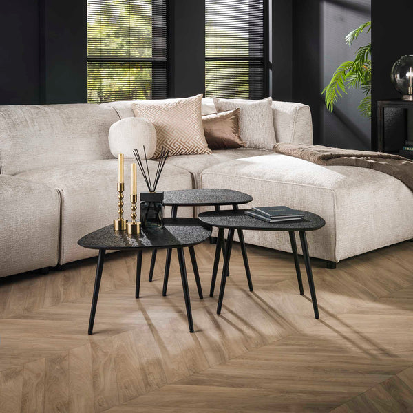 Salontafel Derby | Zwart Metallic