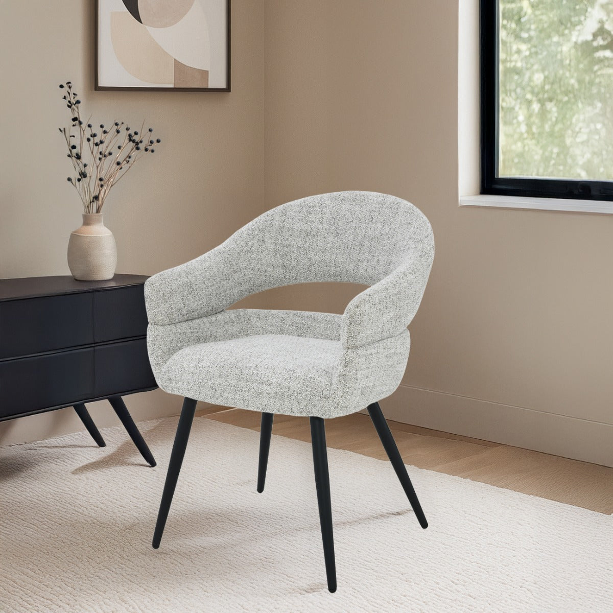 Eetkamerstoel Megan | Grijs Stof