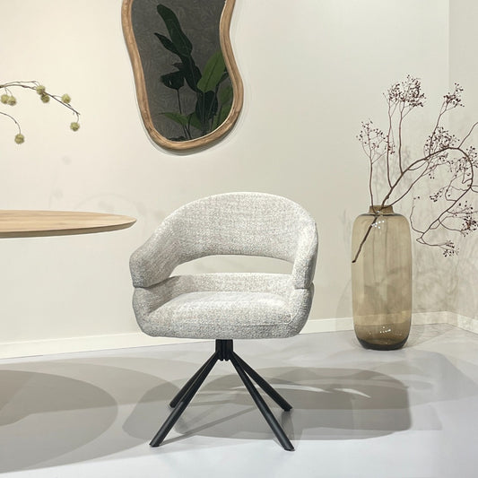 Eetkamerstoel Linn | grijs Stof