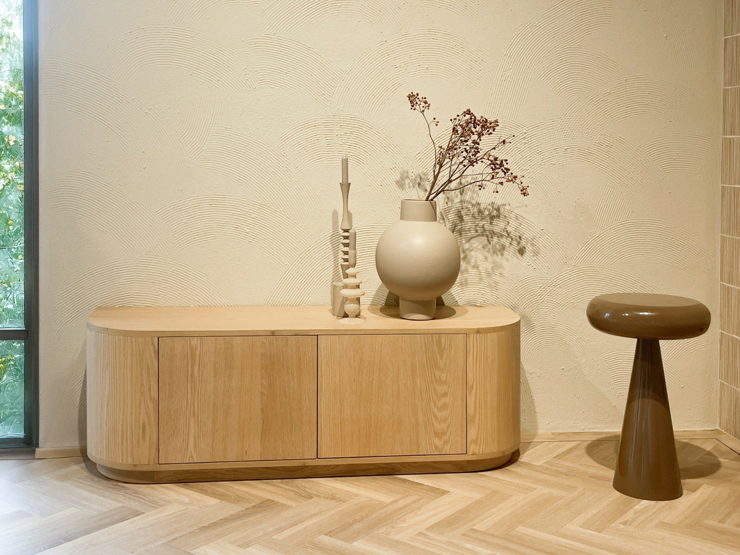 Bijzettafel Sam | Bruin Metaal