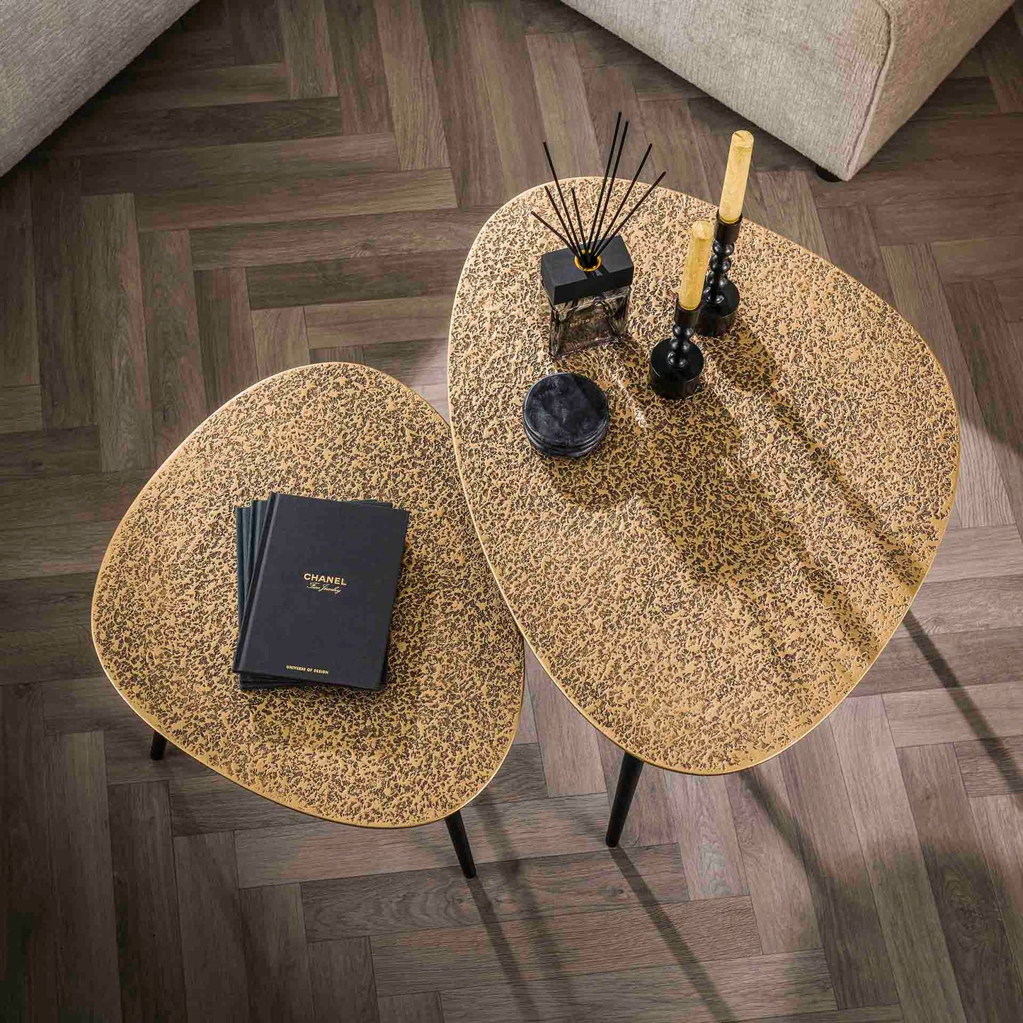 Salontafel Olivia | Set Van 2 | Metallic