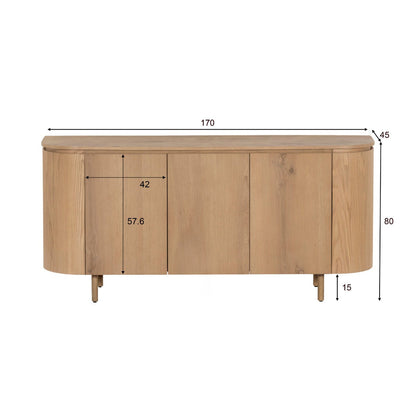 Dressoir Tobago | Eiken fineer
