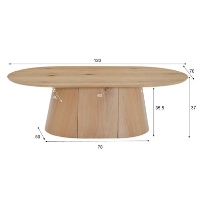 Salontafel Novero | Eiken fineer