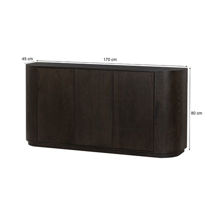 Dressoir Novero | Bruin Eiken fineer