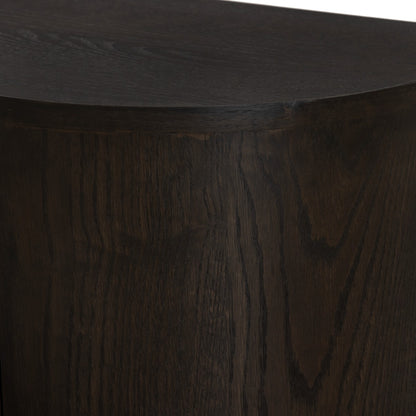 Tv-meubel Novero | Bruin Eiken fineer | zwevend — Detail