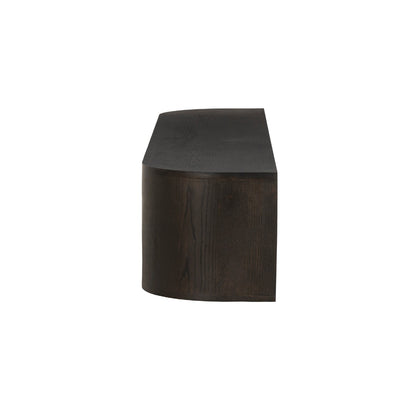 Tv-meubel Novero | Bruin Eiken fineer | zwevend