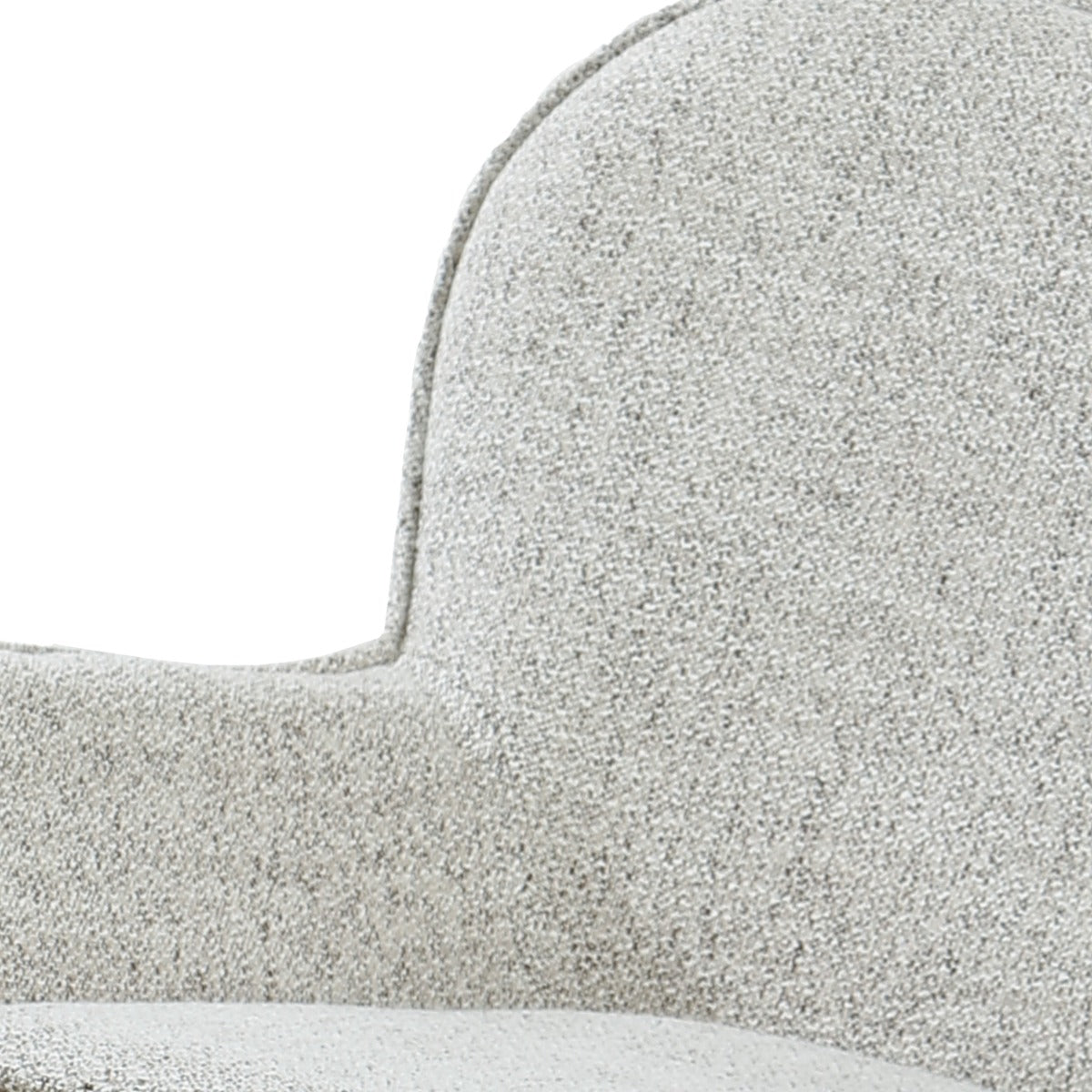 Fauteuil Sven beige stof, detail van het materiaal