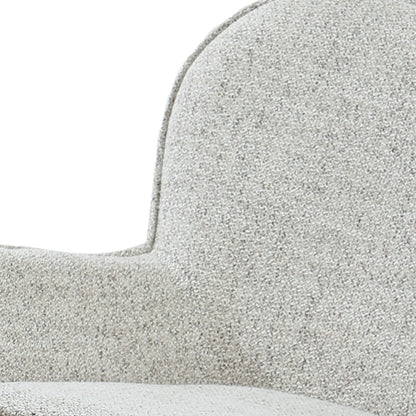 Fauteuil Sven beige stof, detail van het materiaal