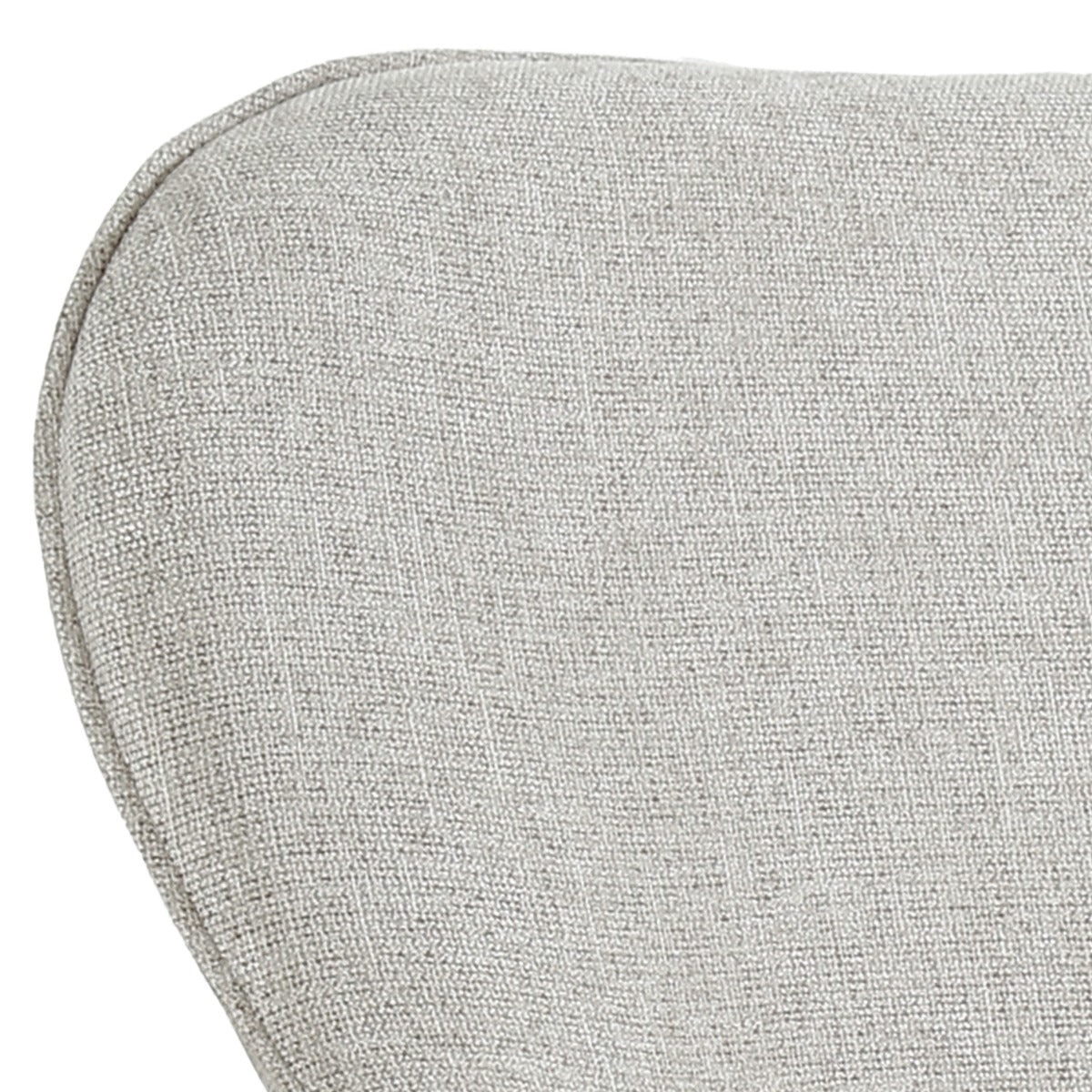 Fauteuil Sven beige stof, detail van het materiaal
