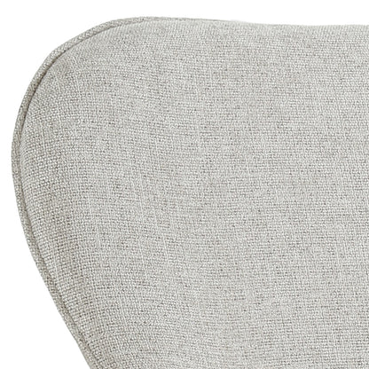 Fauteuil Sven beige stof, detail van het materiaal